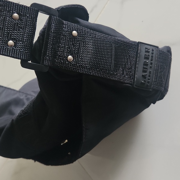 Lauren Ralph Lauren Black Mini Baguette Shoulder Bag - Picture 6 of 15